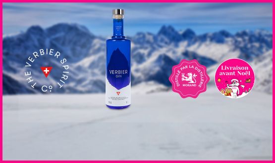 Bouteille de GIN 70cl VERBIER (distillé par la Distillerie Morand) 
