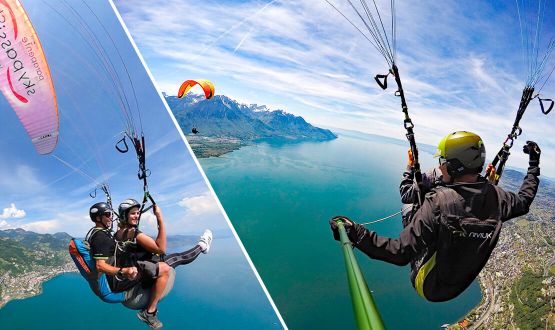 Vol en parapente pour 1 ou 2 personnes avec photos et vidéos