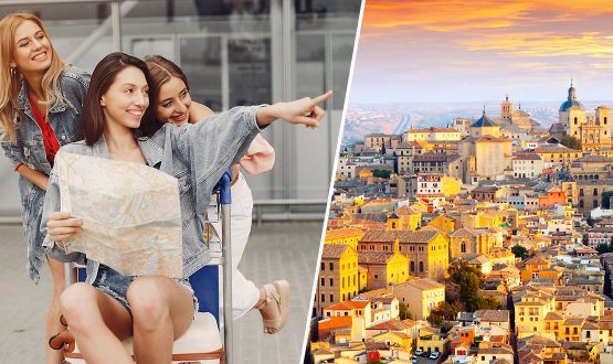 Séjour surprise dans une ville européenne touristique en Hôtel 3*** ou plus avec Vol inclus pour 2 personnes