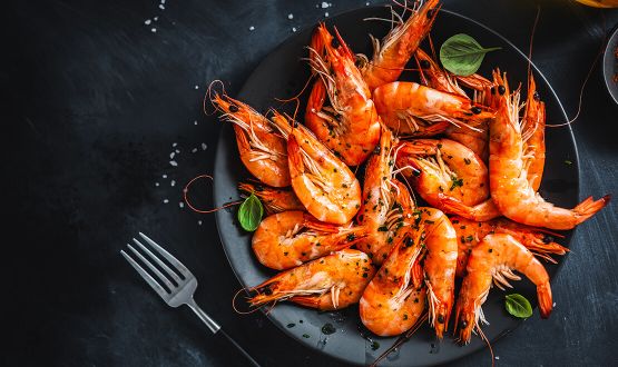 Menu Gambas avec entrée et dessert du Chef dès 2 personnes