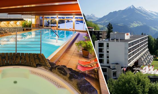 Séjour détente à Leysin avec accès illimité à l'espace Spa, verre de bienvenue et demi-pension dès 2 personnes
