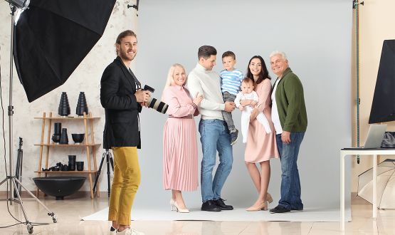Shooting en studio avec 1 ou 5 photos et Verre de bienvenue