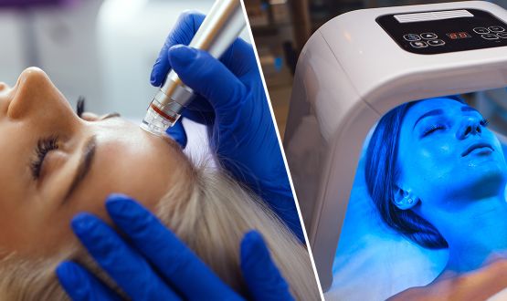 Soin du visage Hydrafacial et Luminothérapie 