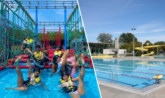 Accès aux Jeux Ninja Warrior à la piscine d’Yverdon-les-Bains dès 2 personnes