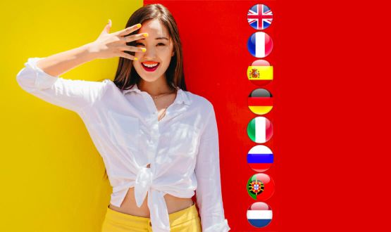 Formation linguistique en ligne avec 2 langues au choix en illimité