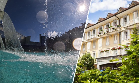 Séjour à Charmey avec Petit-déjeuner à la Résidence Le Sapin et Entrée aux bains de 3 heures pour 2 personnes