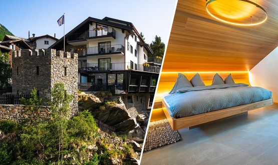 Séjour de 2 nuitées à Saas-Fee en Suite Junior avec Petit-déjeuner pour 2 personnes