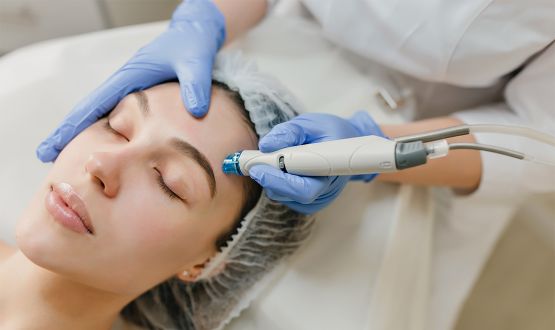Soin du visage hydrafacial avec Microneedling
