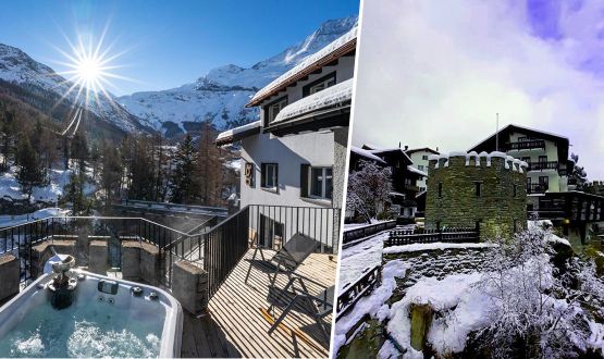 Séjour à Saas-Fee en Chambre Supérieure avec Petit-déjeuner et Menu Gourmet pour 2 personnes