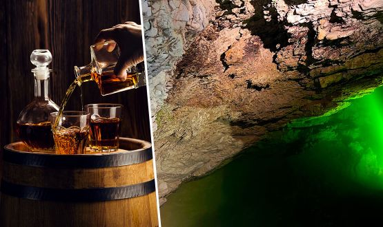 Visite et dégustation dans le chai à Whisky / Rhum dans les Grottes de Vallorbe - Jusqu'à 10 personnes