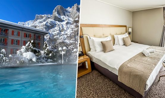 Séjour à l'Hôtel "Les Sources des Alpes" à Loèche-les-Bains avec Petit-déjeuner et accès illimité aux espaces Spa et Piscines pour 2 personnes 