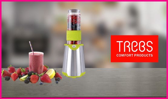 Mixeur smoothie to go portable Trebs (Idéal pour l'emporter partout avec vous) 