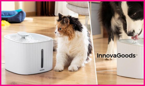 Fontaine pratique pour animaux (3 types d’écoulement: cascade, source, fontaine)