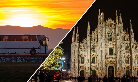 Journée au marché de Noël de Milan avec Voyage en bus (16 décembre 2023)