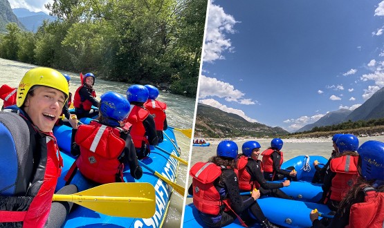 Rafting (Rhône Sauvage ou Simme) ou Canyoning (Raspille ou Château d'Oex)