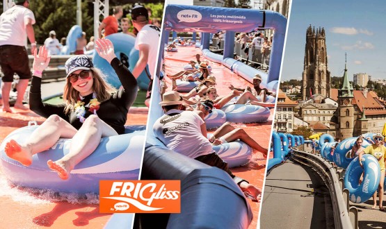 1 accès d'une heure pour le FriGliss by net+ FR 2026 -  Un toboggan aquatique géant dans Fribourg 