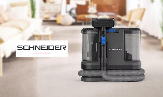 Nettoyeur-détacheur vapeur 2en1 avec 3 brosses inclus SCHNEIDER