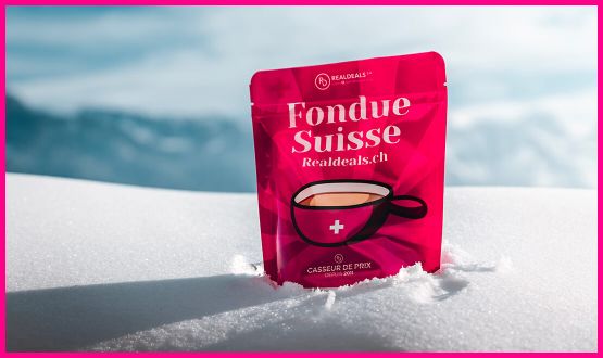 Fondue Suisse moitié-moitié Realdeals.ch (400gr - 2 pers.)
