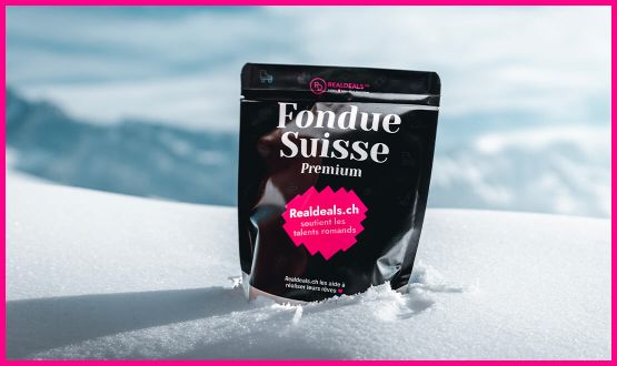Fondue Suisse Premium moitié-moitié Realdeals.ch (400gr - 2 pers.)