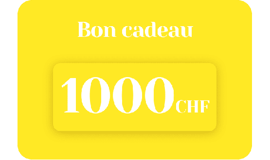 Bon cadeau pour un montant de 1000 CHF