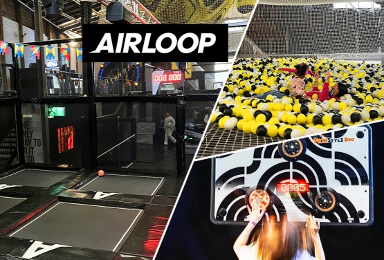 Entrée à AIRLOOP avec 6 activités (trampolines, spider accrobranche, dodgeball, cardio walls, joute, mur interactif) pour 1 à 3 personnes