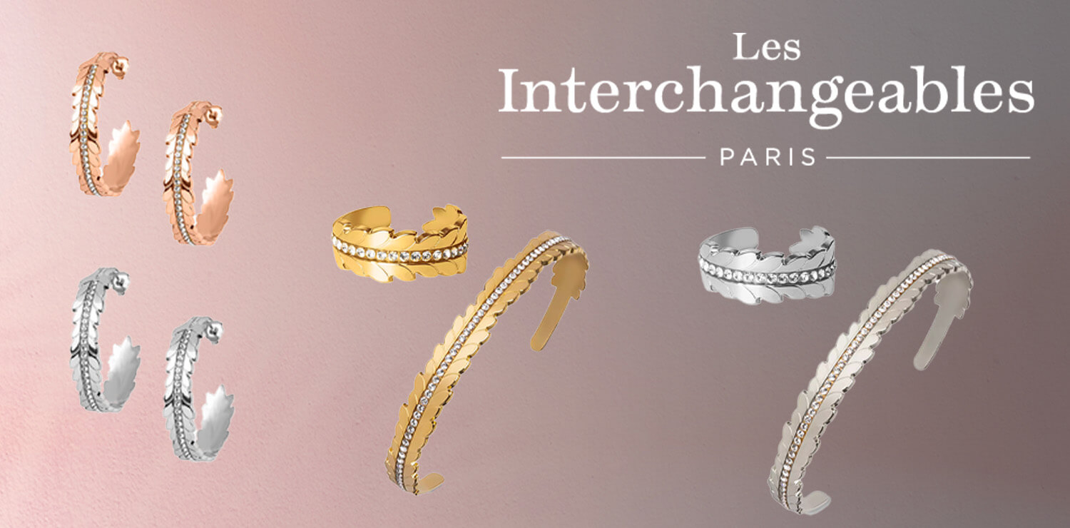 Collection de bijoux de la marque " Les Interchangeables"
