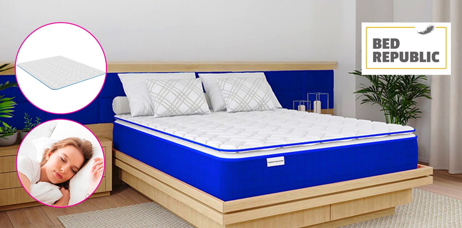 Surmatelas 2en1 à mémoire de forme et effet rafraichissant BEDREPUBLIC
