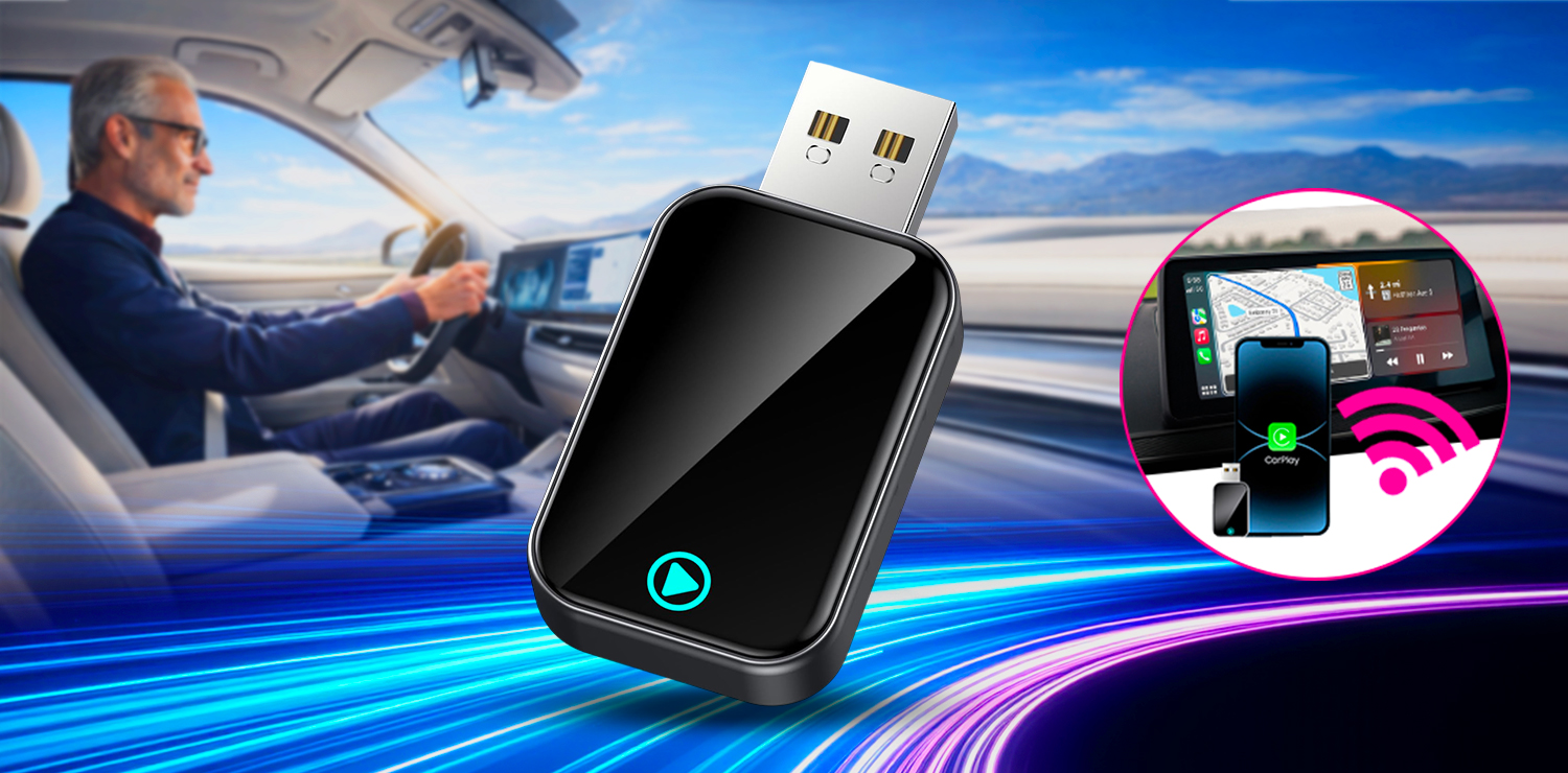 Adaptateur CarPlay sans fil pour voiture