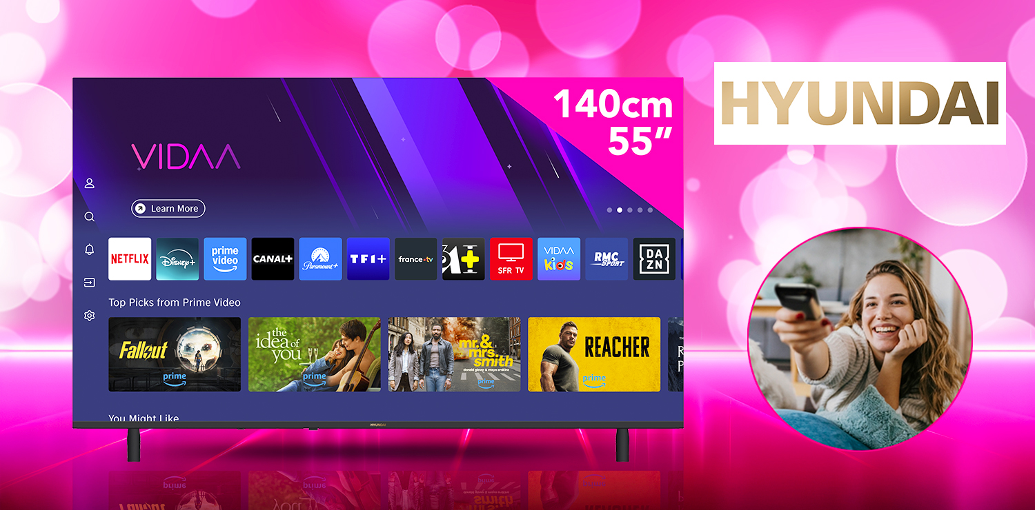 TV connectée QLED 55" (140cm) HYUNDAI
