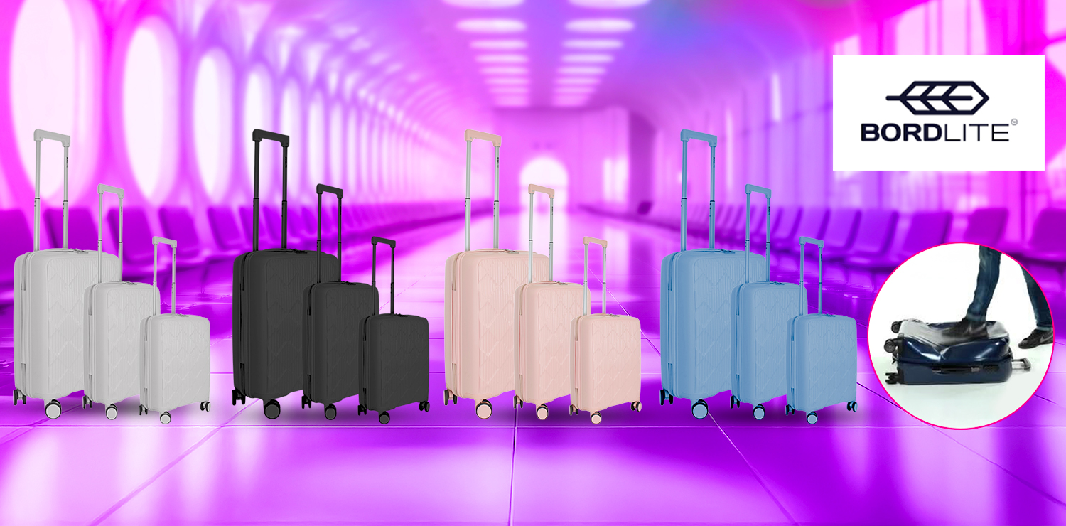 Set de 3 valises 2.0 (flexibles - légères - solide) BORDLITE