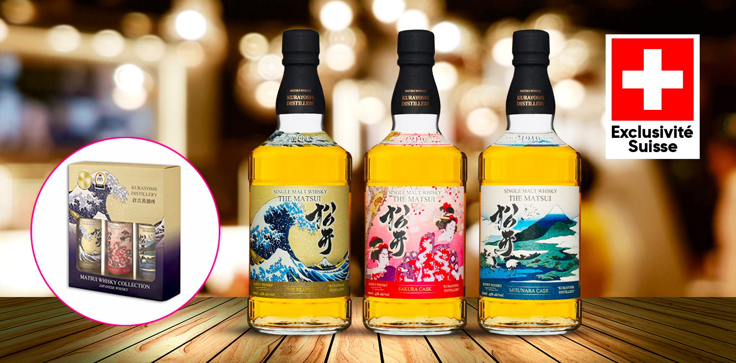 Coffret découverte de 3 whiskies japonais MATSUI