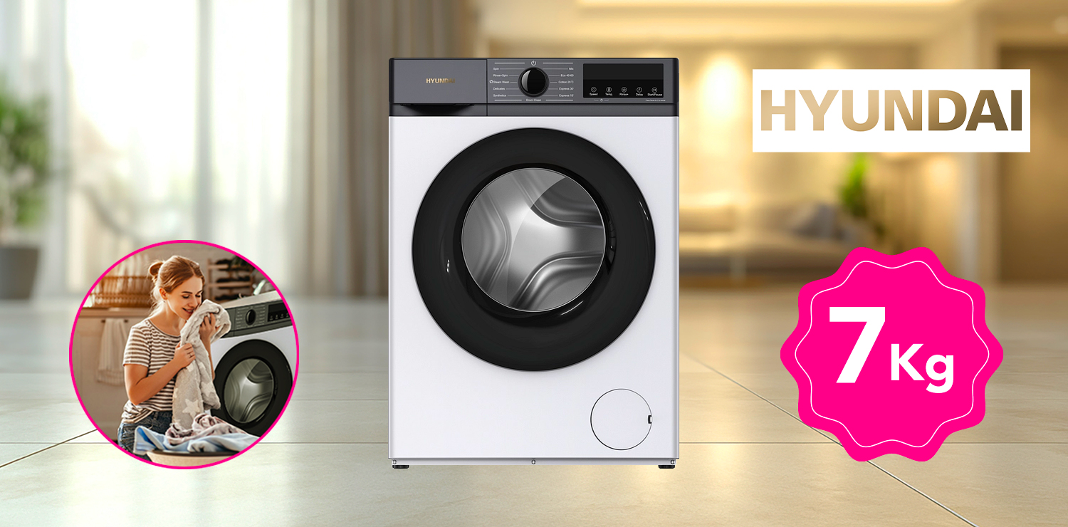  Lave-linge HYUNDAI (7kg)