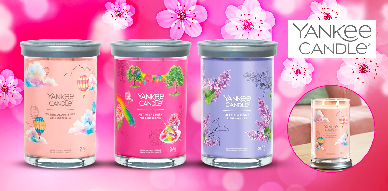 Set de 3 bougies larges (567g) Yankee Candle (Lila - Jasmin - Violette)