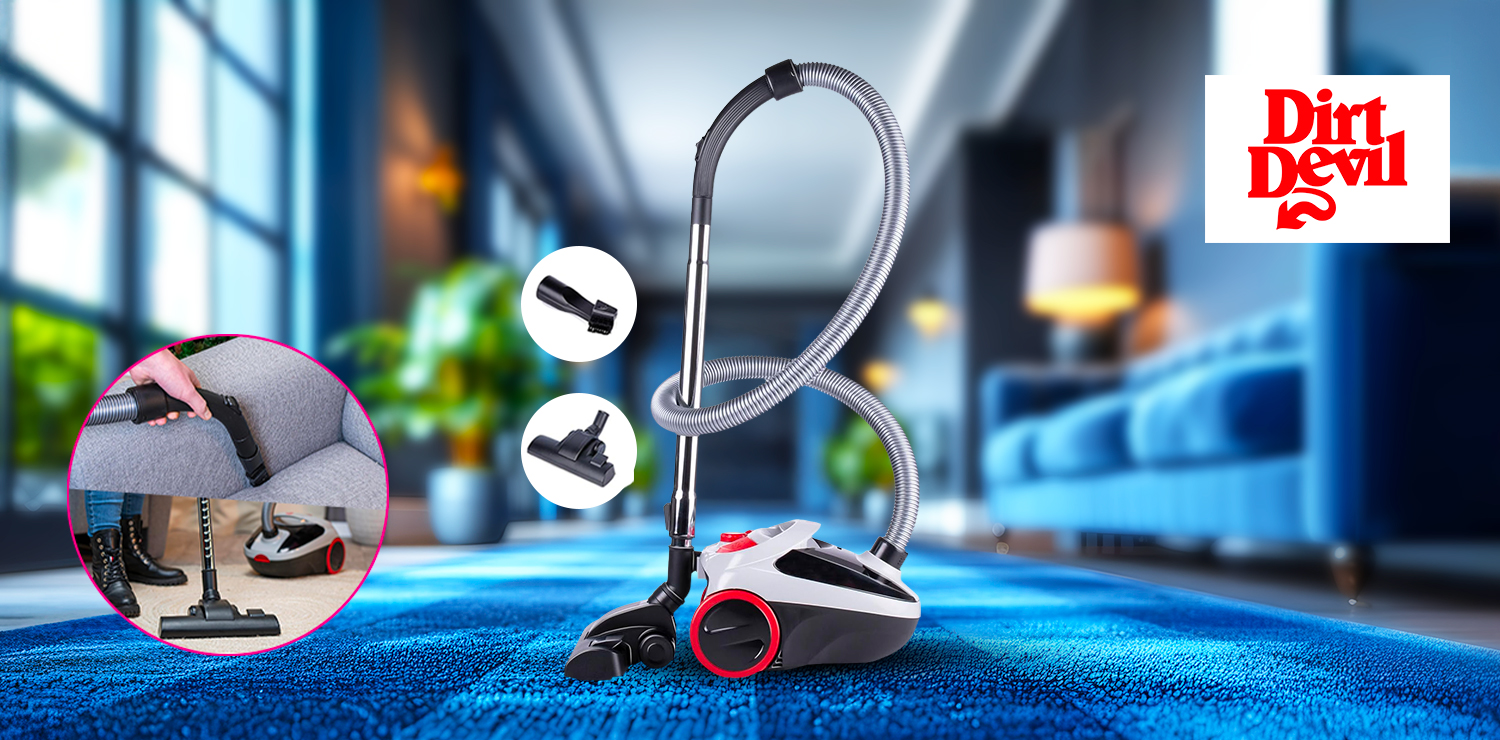 Aspirateur sans sac 800W (2 brosses incluses) DIRT DEVIL