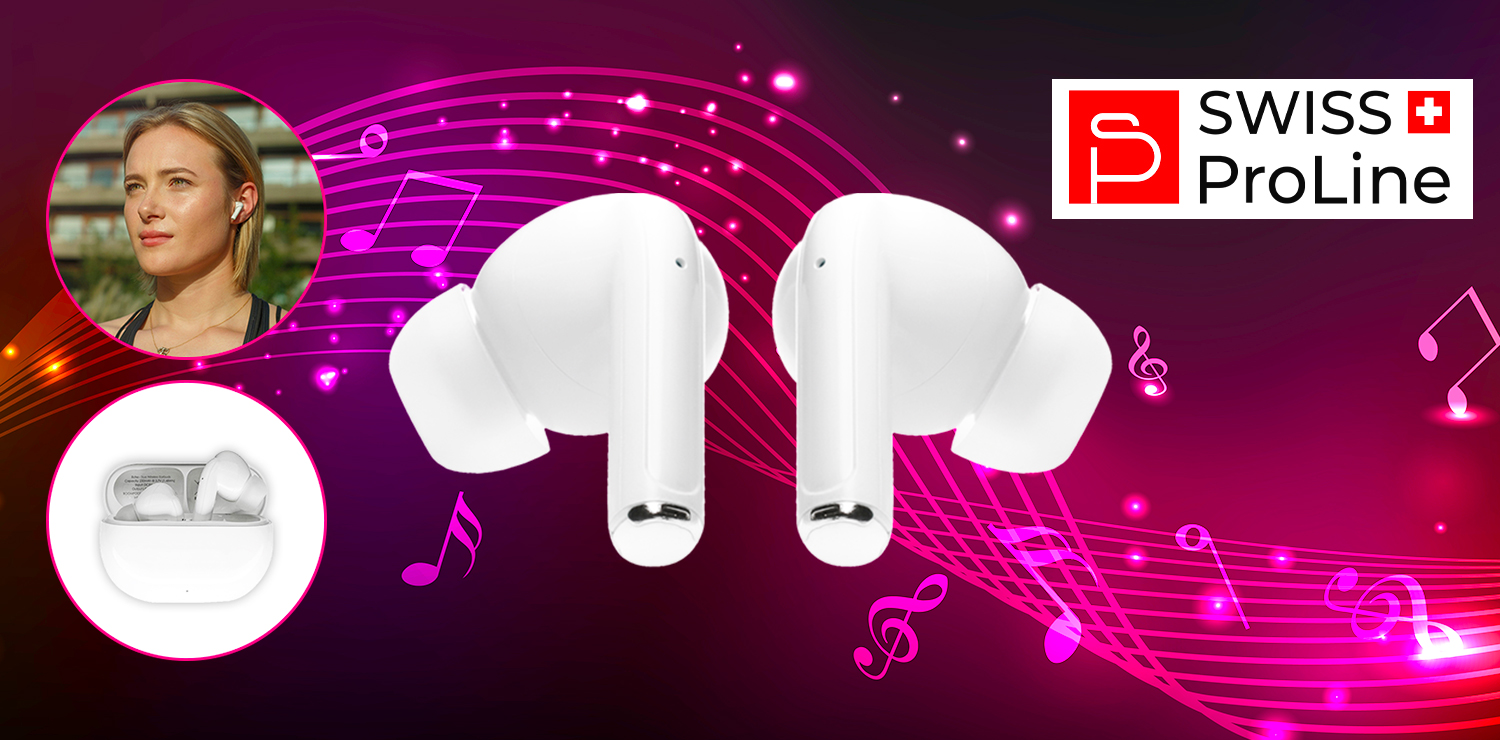 Écouteurs sans fil Bluetooth Swiss ProLine