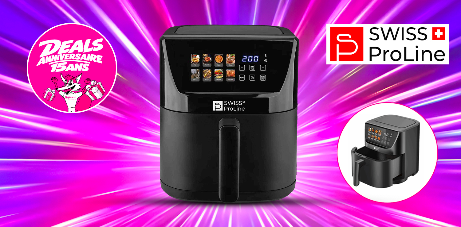 Friteuse à air chaud Air Fryer 5L (sans huile) Swiss ProLine