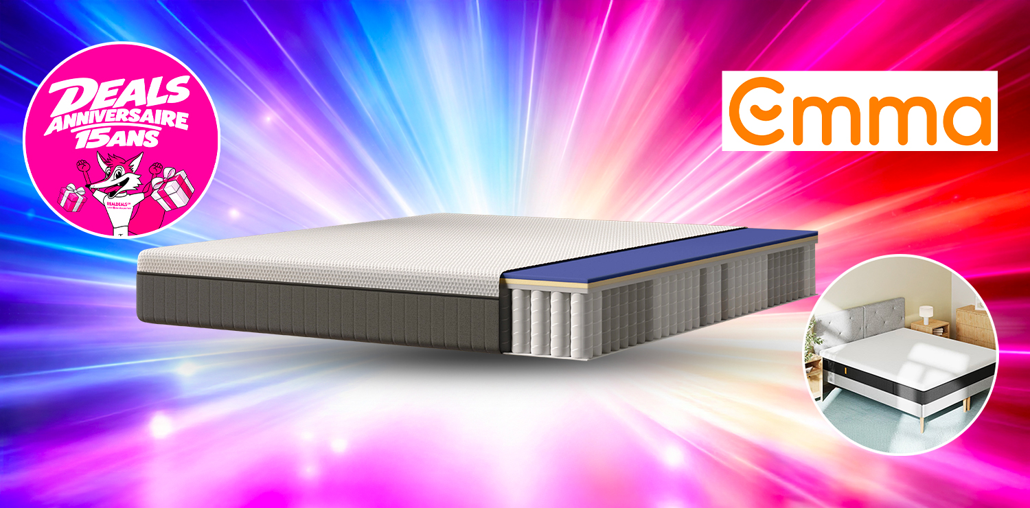 Matelas avec mousse à mémoire de forme - épaisseur 25cm - EMMA (n°1 des matelas 2025)