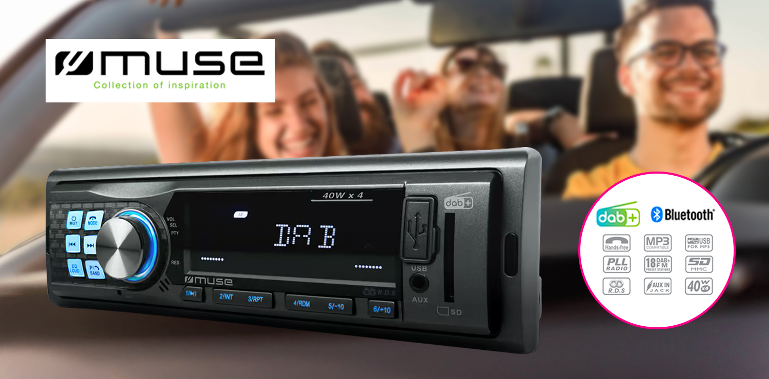 Autoradio Bluetooth, USB et DAB+ MUSE