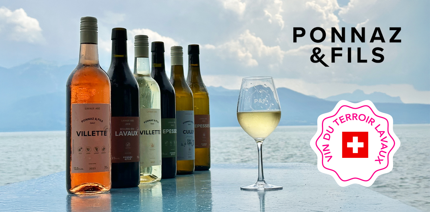 Carton découverte Cave PONNAZ et FILS de la région Lavaux (3 vins blanc, 2 vins rouge, 1 vin rosé)