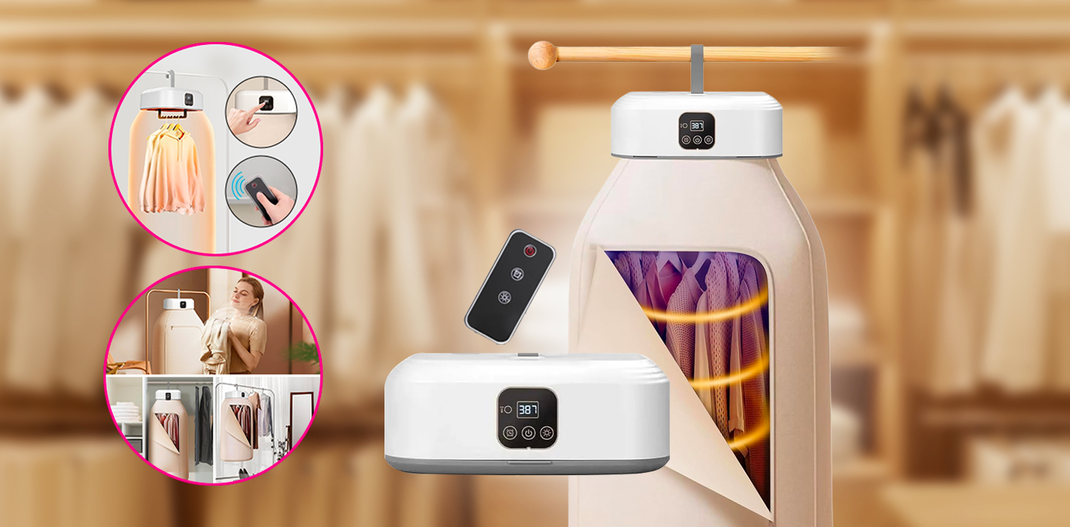 Séchoir à linge électrique portable pratique