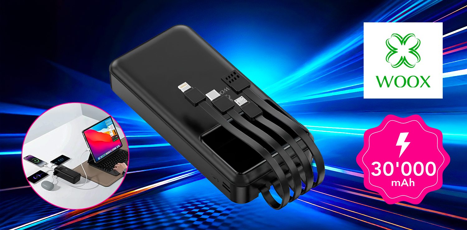 Batterie portable 30'000 mAh WOOX