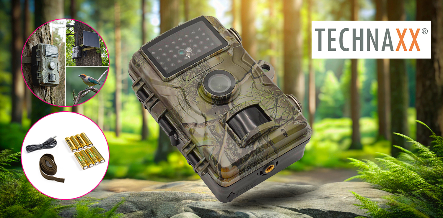 Caméra d'observation d'animaux 4K avec vision nocturne TECHNAXX